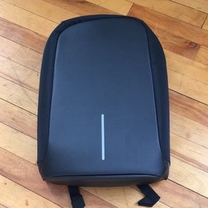Black anti-theft backpack